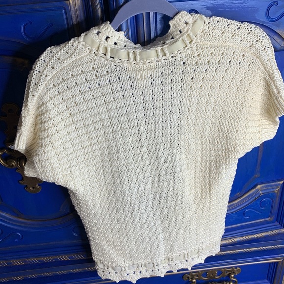 Vintage Ann Taylor Loft Knit Open Cardigan Small - Picture 3 of 3